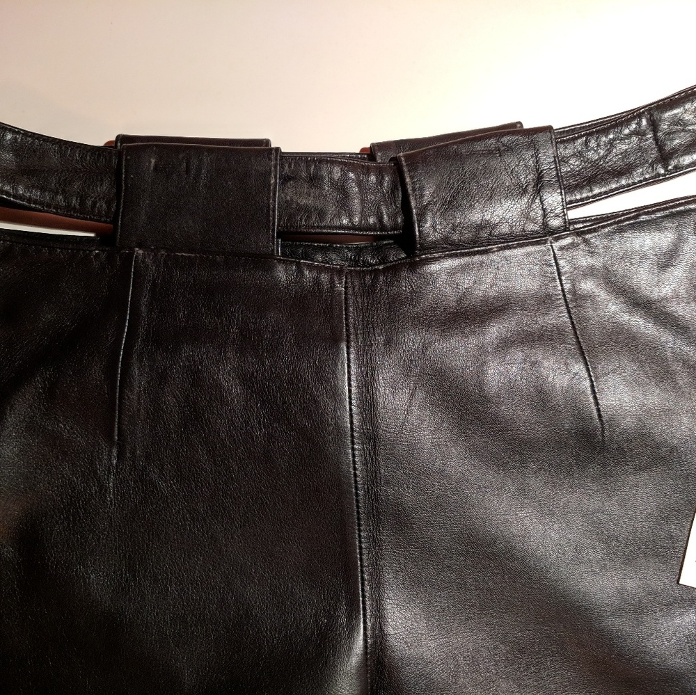 Genuine leather pants